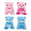 Baby Plush Teddy Bear 23cm – Pink & Blue