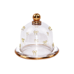 Cloche with Gold Bows 12.5 × 9.2 cm