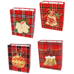 Christmas Gift Bag with Gold Foil 3 Sizes