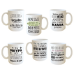 Mug with funny quotes, 6 designs