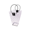 Transparent Polka Dot Flower Bag 35x26x13x13cm