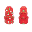 Set of 3 Round Christmas Gift Boxes