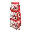 Christmas Gift Boxes with Ribbon Set of 3