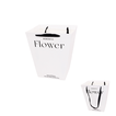White Flower Bag with Ribbon Handles 34x29x24cm