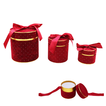 Burgundy Round Gift Boxes in 3 Sizes