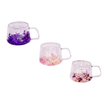 Pastel Floral Double-Wall Glass Mug 200ml