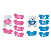 Plush Teddy Bear in 23cm and 30cm with Baby Message (Boy or Girl – 5 Designs Each)