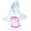 Baby on Board Suction Sign – Hoodie T-Shirt 17×15cm (Pink)