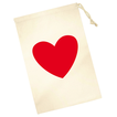 Fabric Gift Pouch with Heart – 22.5×19 cm