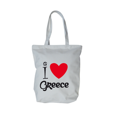 Fabric Tote Bag 37.5x35cm “I Love” Design with Custom Location Print