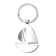 Metal Sailboat Keychain