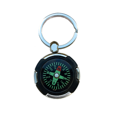 Metal Compass Keychain 