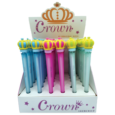 Crown Spinner Antistress Pen – 3 Colors – Pack of 36