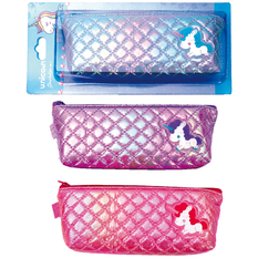 Iridescent Unicorn Pencil Case for Kids – 3 Colors (21x9x5.5cm) 