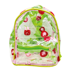 Transparent Backpack with Strawberry Design – 23x18x13cm