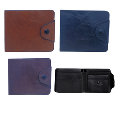 Men’s Leather-Look Wallet – 3 Colors – 11.5x9.8cm