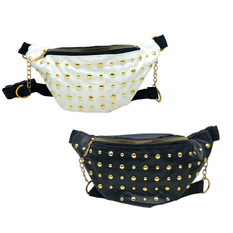 Women’s Belt Bag with Gold Studs – 2 Colors