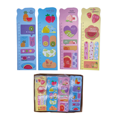 Fruit-Themed Sticky Notes & Bookmarks – 4 Designs (80 Pieces)