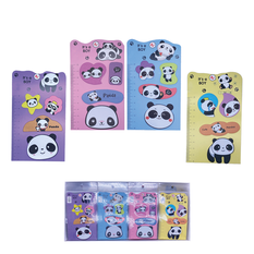 Panda Sticky Notes & Bookmarks – 4 Designs (80 Pieces)