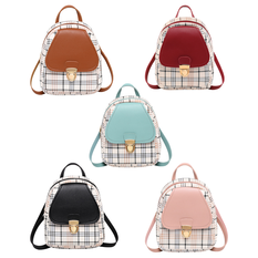 Plaid Backpack in 5 Colors – 21x16x6cm