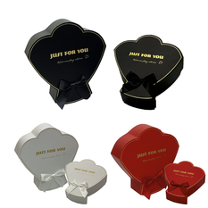 Heart-Shaped Gift Box in 3 Colors – Set of 2