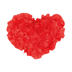 Heart Pillow with Roses – 15cm