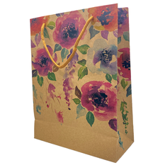 Floral Gift Bag in 4 Sizes