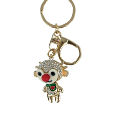 Christmas Metal Keychain – Reindeer with Rhinestones