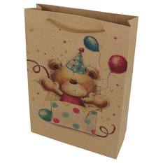 Kids’ Gift Packaging Bag with Teddy Bear Design
