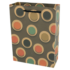 Gift Packaging Bag with Retro Circles Pattern
