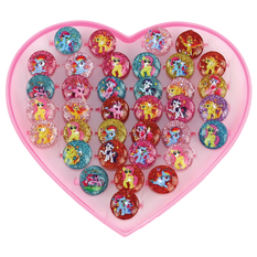 Kids Pony Rings – 36 pcs Set
