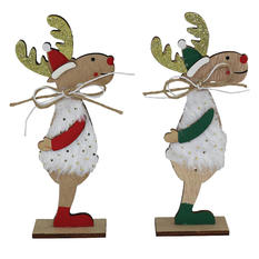 Wooden Christmas Decoration in 2 Colors – 18/24/30 cm