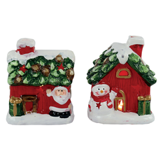 Christmas Light-Up House Decoration in 2 Designs – 10cm