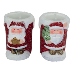 Christmas Santa Candle in 2 Designs – 8cm 