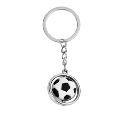 Metal Football Keychain 