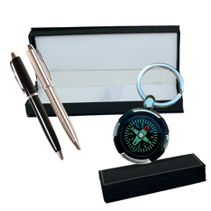 Gift Set: Compass Keychain & Pen – 2 Colors