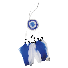 Dreamcatcher with Evil Eye and Feathers | Height 25cm