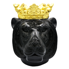 Decorative Tiger with Gold Crown in 2 Sizes