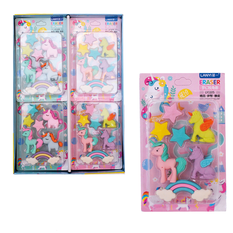 Unicorn Eraser Set – 7 Pieces 