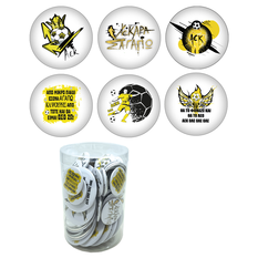 36pcs Magnet & Badge Display Set (Yellow-Black Designs) 