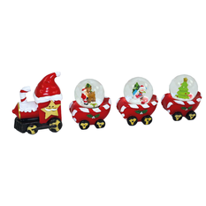 Christmas Snow Globe Train, Set of 4 Designs
