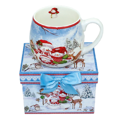 Gift Set: Snowman Mug in Decorative Box – 420ml