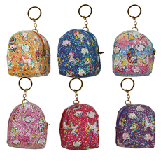 Keychain – Mini Purse with Unicorn Design in 6 Colors | Sparkly & Practical