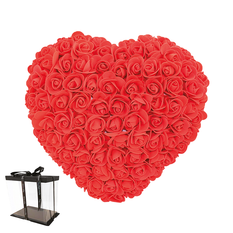 Καρδιά από Foam Roses σε Κουτί Δώρου – 15cm & 22cm