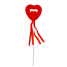 Διακοσμητική Διπλή Καρδιά σε Στικ – 5cm – Valentine Stick 