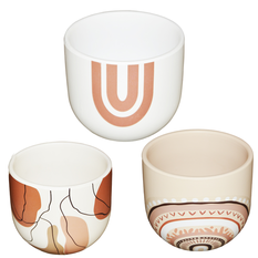 Ceramic Pot in 3 Colors – 14x14x12cm