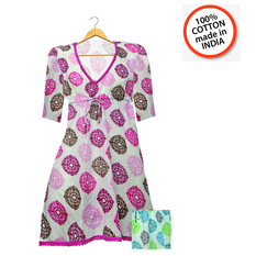 100% Cotton Kaftan from India – 2 Colors – Sizes S/M & L/XL