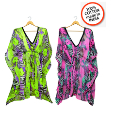 100% Cotton Kaftan from India in 2 Colors – Sizes S/M & L/XL