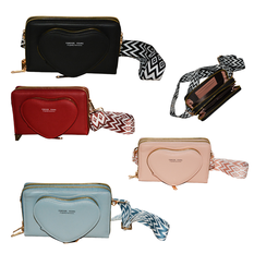 Heart Crossbody Bag in 5 Colors – 20 x 12 x 6 cm
