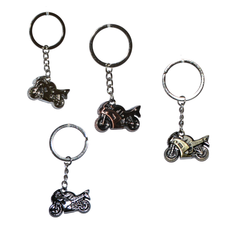 Metal Motorcycle Keychain in 4 Colors